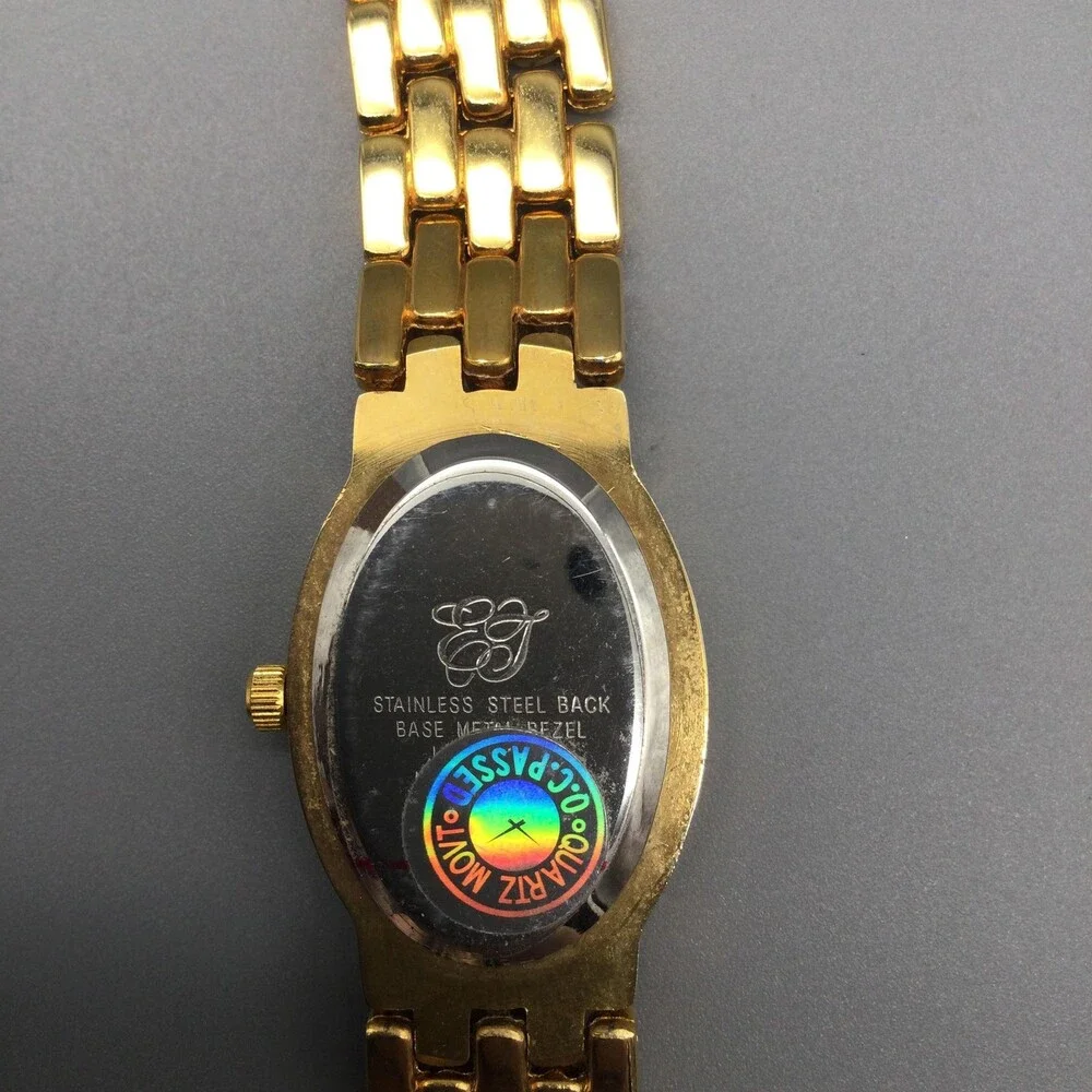 Vintage Elizabeth Taylor Womens Watch 21mm Gold Tone Oval New Battery 7.25